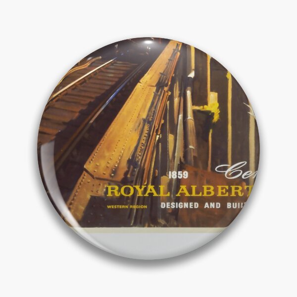 Item preview, Royal Albert Bridge retro poster designed and sold by CorasPosters.