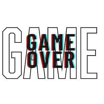 Artwork thumbnail, Game over sticker by racer0220