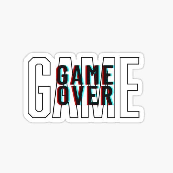 Game over sticker Sticker