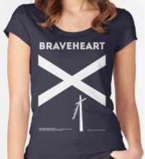 Camiseta entallada de cuello redondo Corazón Valiente