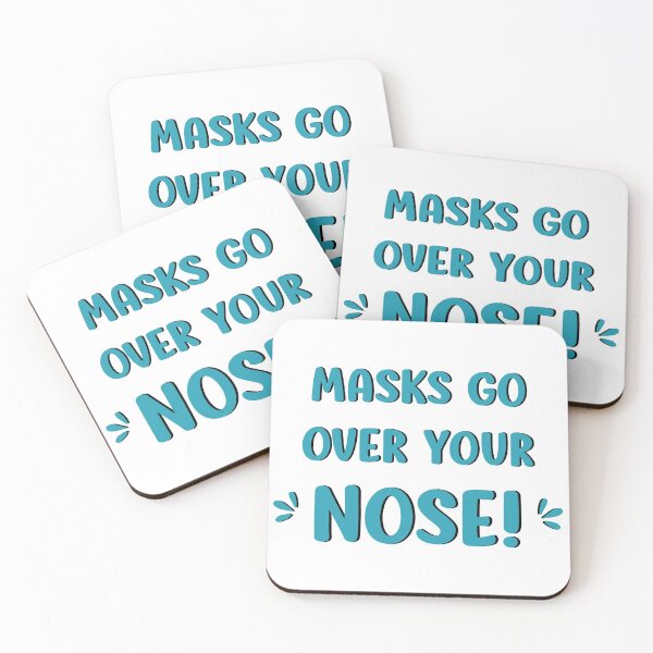 Item preview, Masks Go Over Your Nose!  | Face Mask | Face Masks | Blue designed and sold by RocketPunchSC.