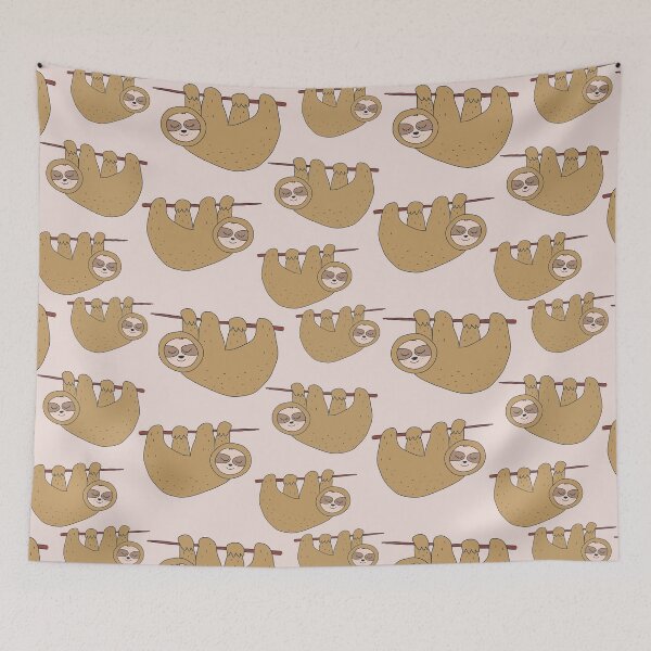 Item preview, Cute sloth seamless pattern for nursery designed and sold by JokeGysen.
