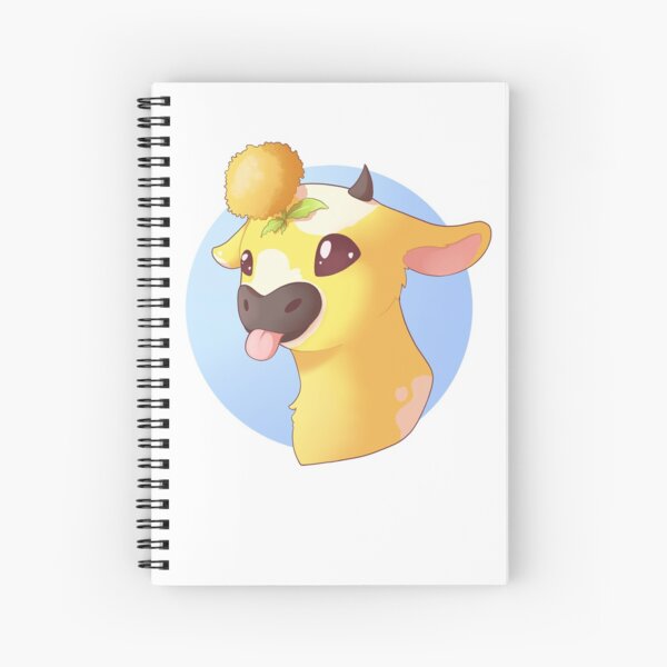 Minecraft yellow cow drawing,minecraft spiral notebooks redbubble