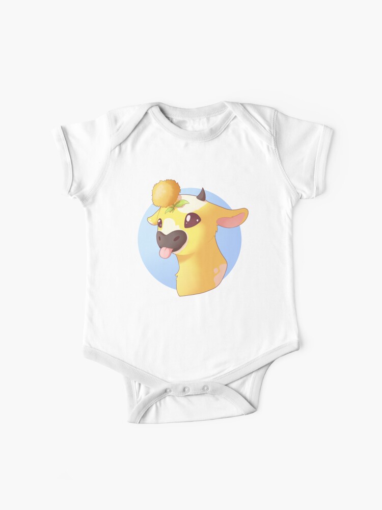 Body Bebe Minecraft Moobloom Vache Pissenlit Par Miachanz Redbubble