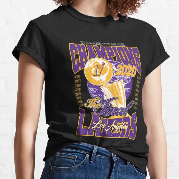 Nike 2020 Los Angeles Lakers NBA Finals Champions T-Shirt Caricature Roster  NWT