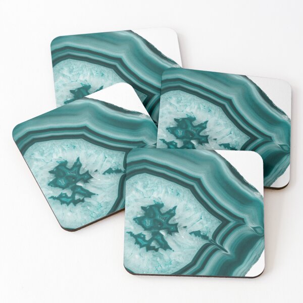 Aperçu de l'œuvre Agate turquoise Glam # 3 #gem #decor #art créée et vendue par Anita's & Bella's Art.