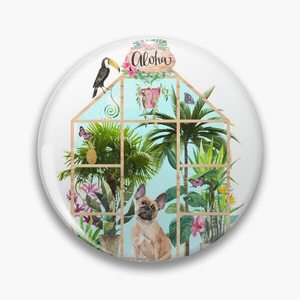 Item preview, Tropical Summerhouse - French Bulldog designed and sold by Amanda-Lakey.