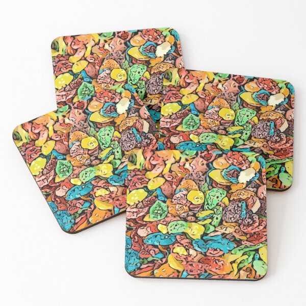 Item preview, Fruity Flakes Cereal Pattern designed and sold by The Masked Designer.