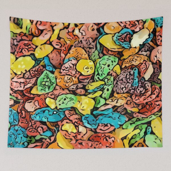Item preview, Fruity Flakes Cereal Pattern designed and sold by The Masked Designer.