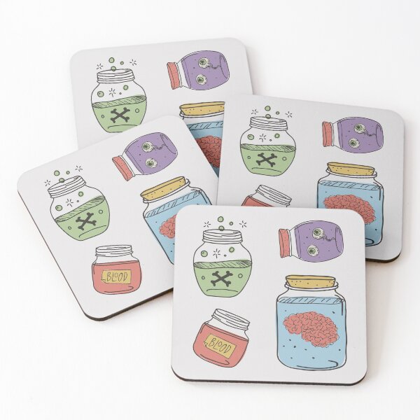 Item preview, Spooky Spell Jars Sticker Pack designed and sold by noveltiko.