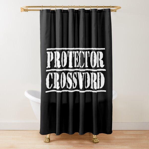 Protector Crossword Shower Curtain
