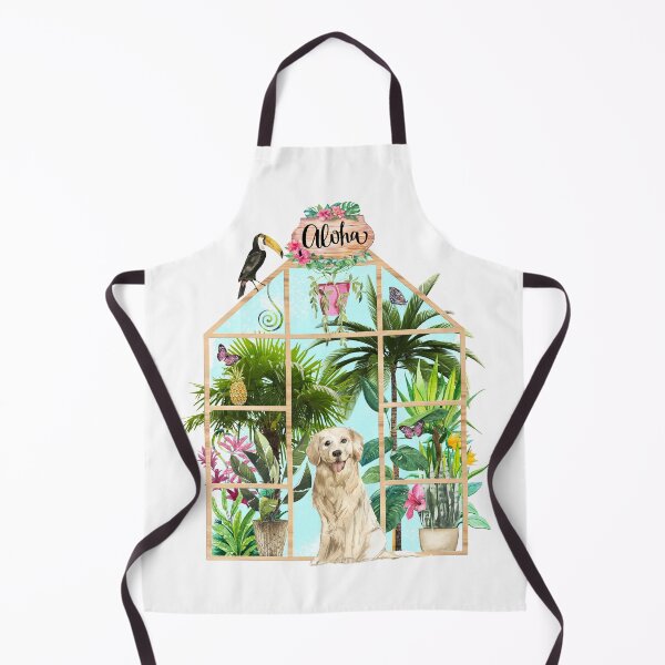 Item preview, Tropical Summerhouse - Golden Retriever designed and sold by Amanda-Lakey.