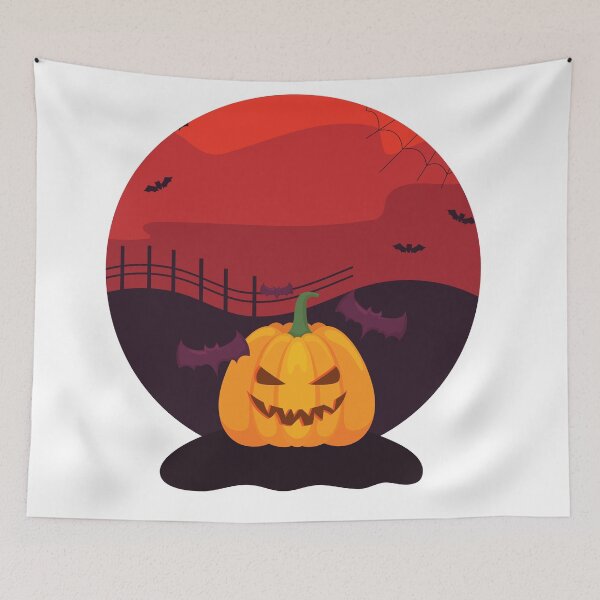 Item preview, Spooky pumpkin scene designed and sold by hillarymoore06.