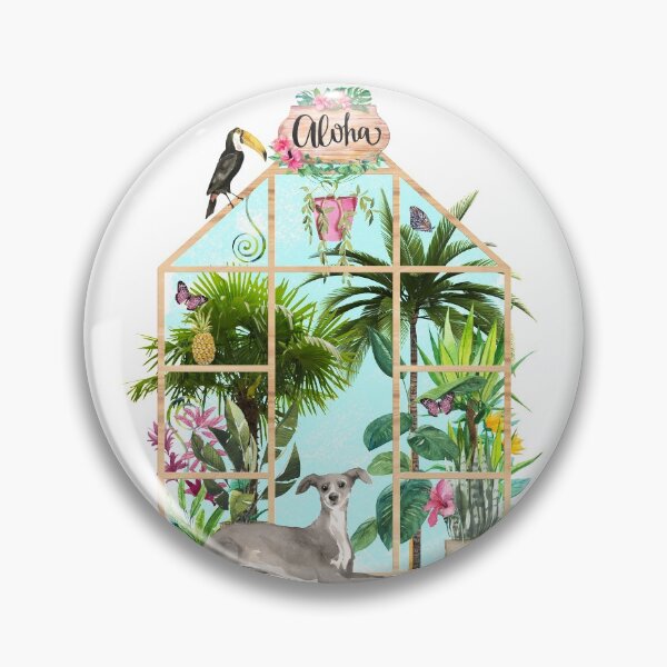 Item preview, Tropical Summerhouse - Greyhound designed and sold by Amanda-Lakey.