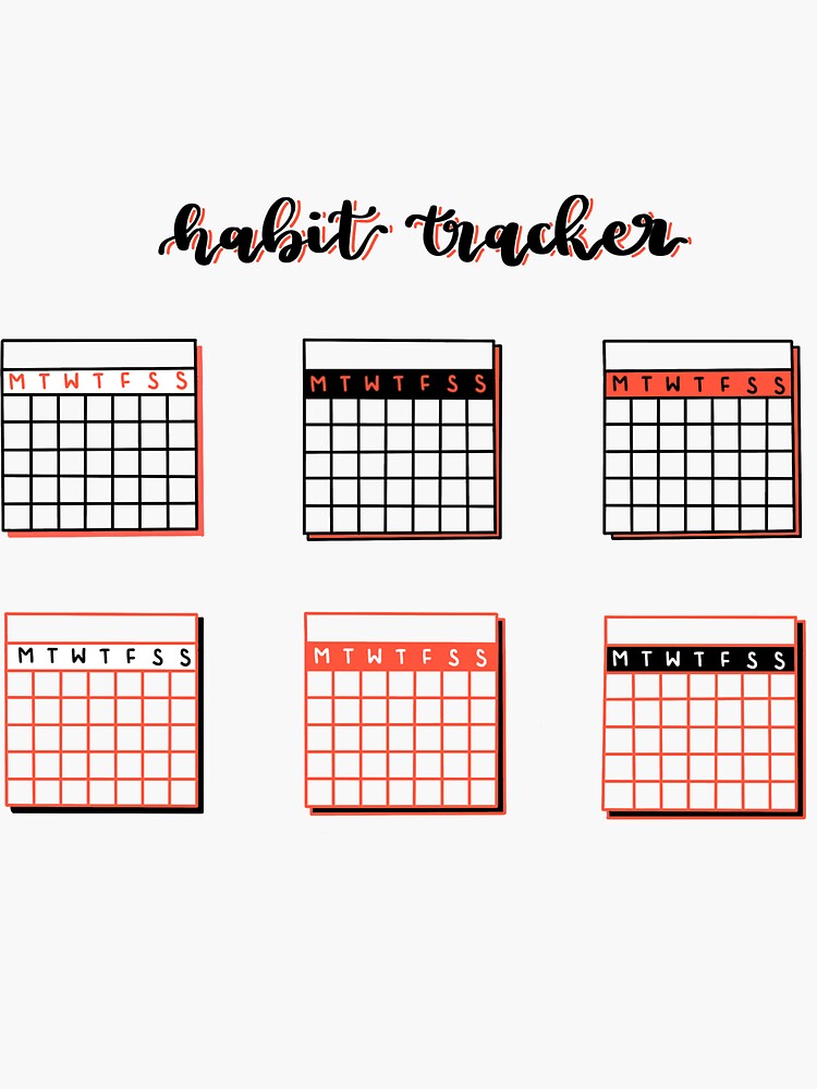 Autumn Mushroom Habit Trackers for Bullet Journaling Sticker for Sale by  noryushi