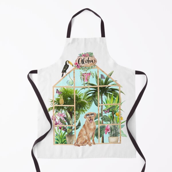 Item preview, Tropical Summerhouse - Golden Labrador designed and sold by Amanda-Lakey.