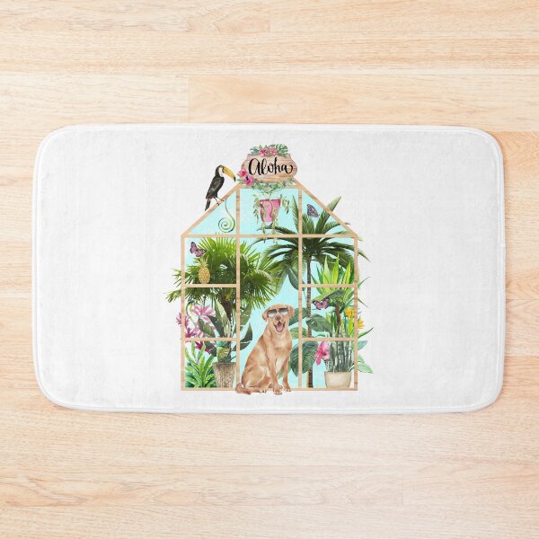 Item preview, Tropical Summerhouse - Golden Labrador  designed and sold by Amanda-Lakey.