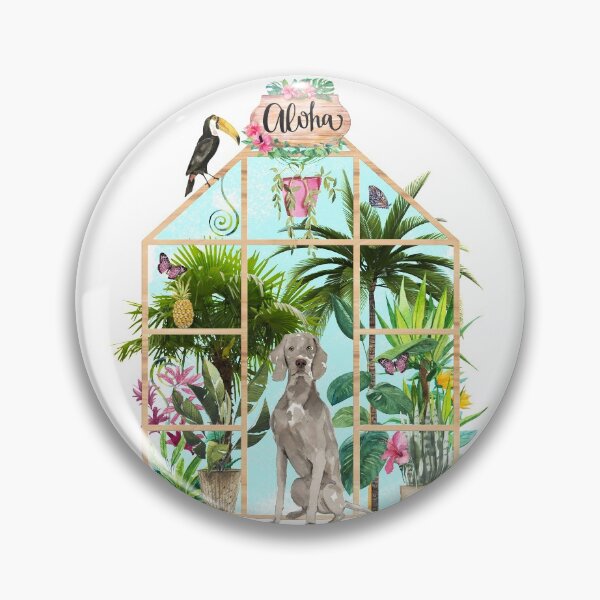 Item preview, Tropical Summerhouse - Weimaraner  designed and sold by Amanda-Lakey.