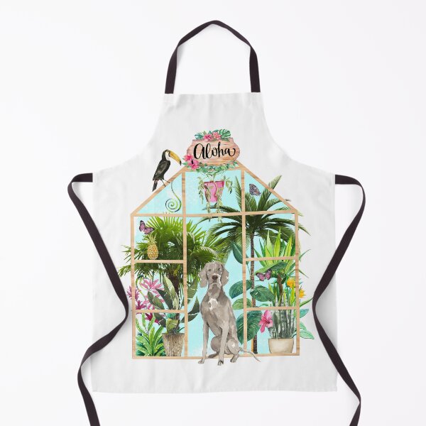 Item preview, Tropical Summerhouse - Weimaraner designed and sold by Amanda-Lakey.