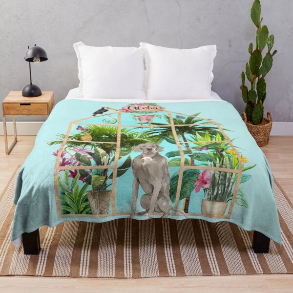 Item preview, Tropical Summerhouse - Weimaraner  designed and sold by Amanda-Lakey.