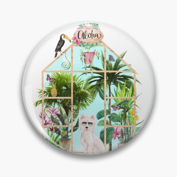 Item preview, Tropical Summerhouse - West Highland Terrier designed and sold by Amanda-Lakey.