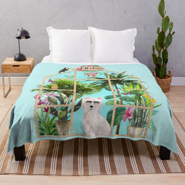 Item preview, Tropical Summerhouse - West Highland Terrier designed and sold by Amanda-Lakey.