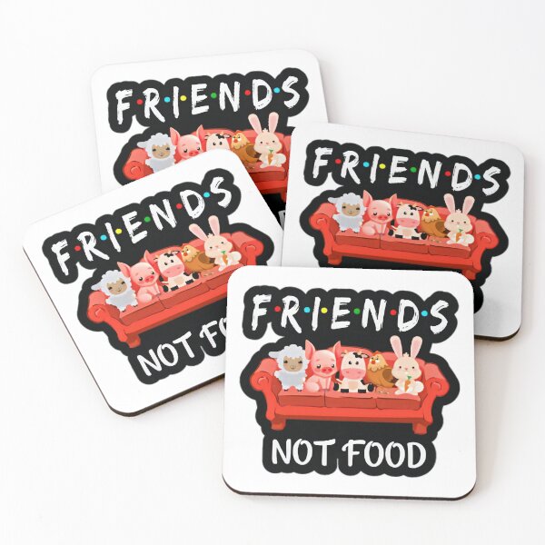 Item preview, Friends not food vegan quote designed and sold by soniaaseguin.