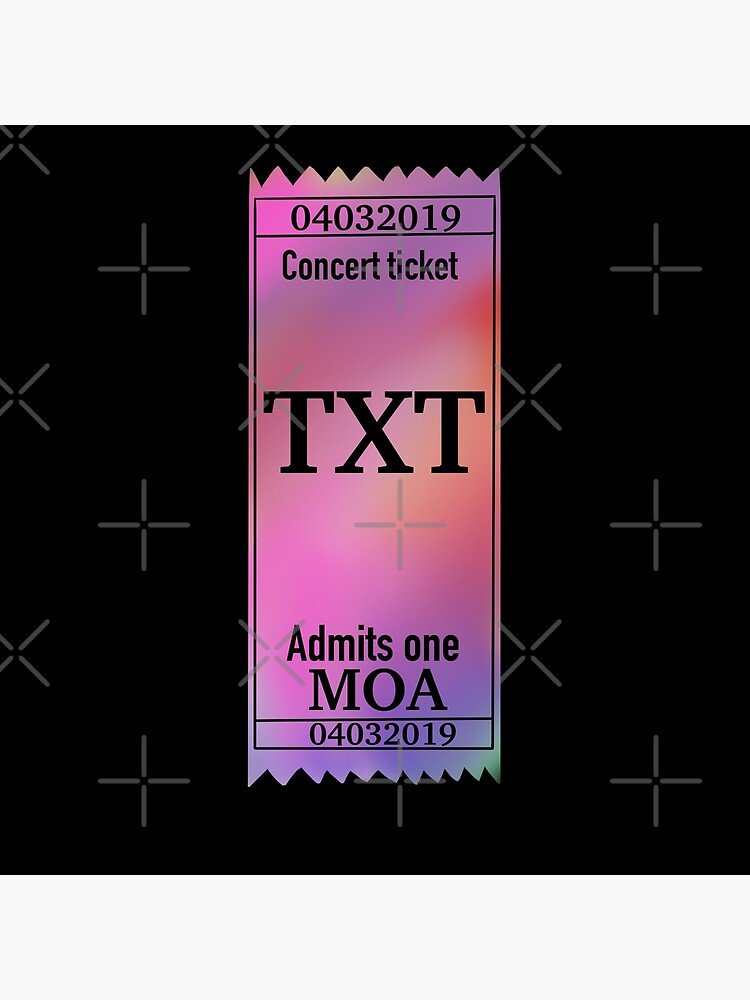 "Sticker TXT concert ticket kpop" Poster by AmyDoungel Redbubble