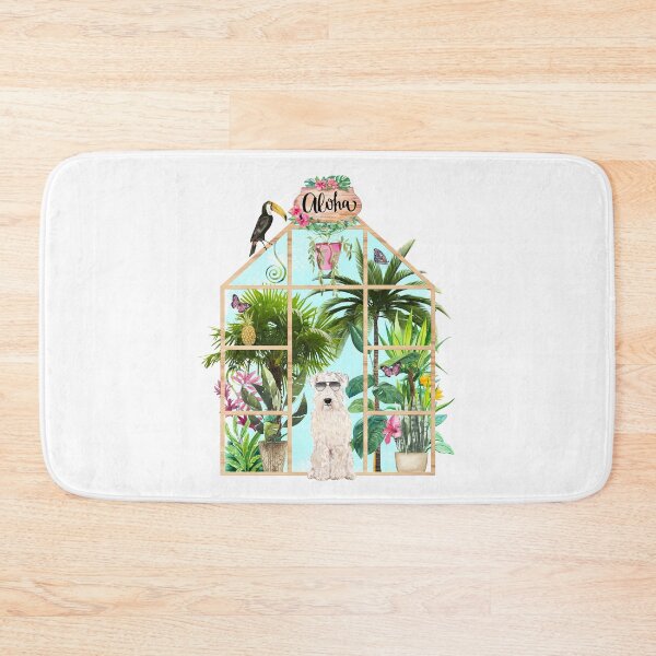 Item preview, Tropical Summerhouse - Soft Coated Wheaten Terrier designed and sold by Amanda-Lakey.
