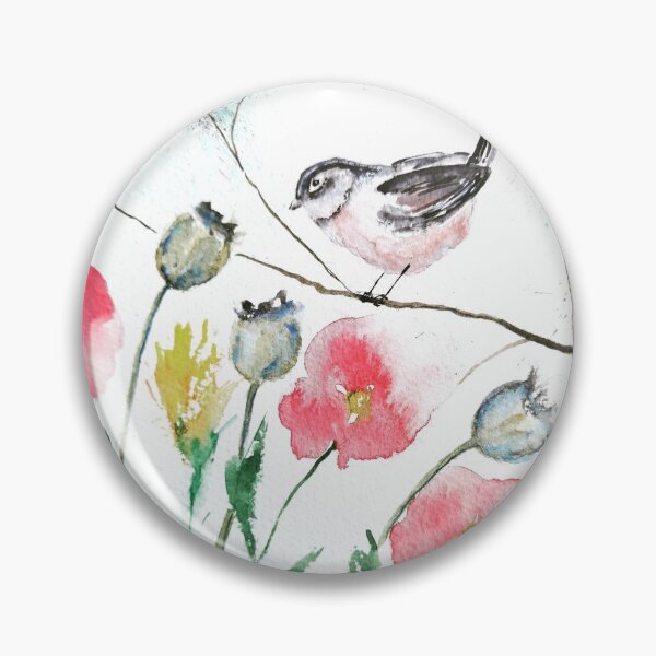 Item preview, Long tailed tit amoung the poppies.  designed and sold by Tracy  Churchill.