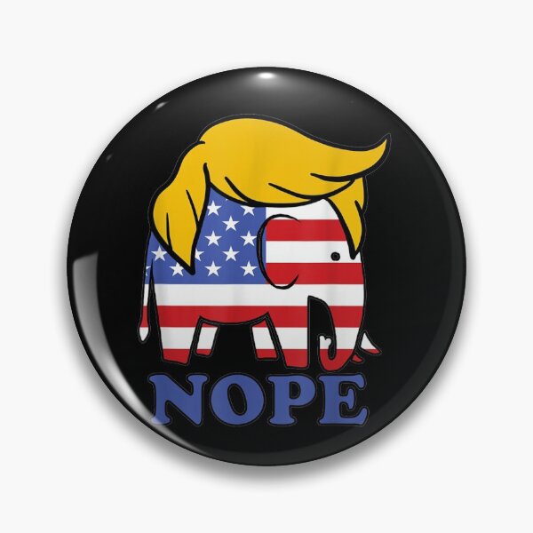 Item preview, Anti Trump No Vote Trump Hair Republican Elephant designed and sold by KhanWill.