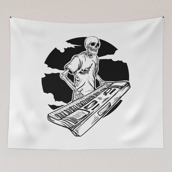 Item preview, Skeleton keyboardist designed and sold by kalud-zoldyck.