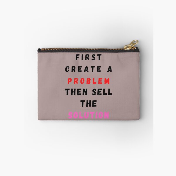 Item preview, First Create A Problem Then Sell The Solution Black designed and sold by DarkHumorstore.