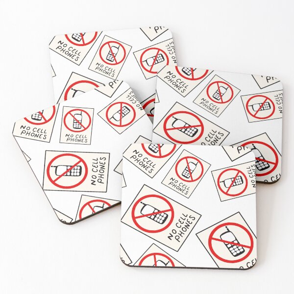 Item preview, Luke’s No Cell Phones Pattern Coffee Diner Pack designed and sold by Sunny Collections.