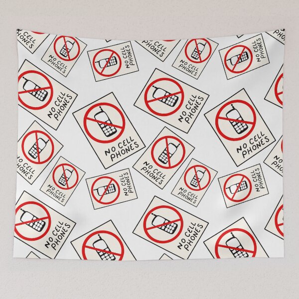 Item preview, Luke’s No Cell Phones Pattern Coffee Diner Pack designed and sold by Sunny Collections.