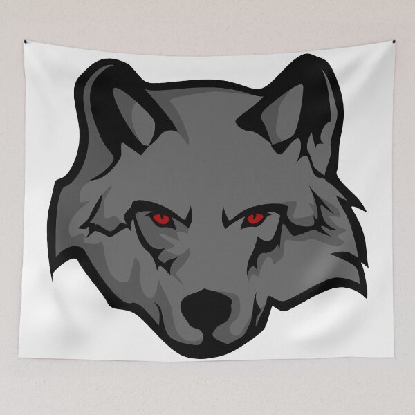 Item preview, Wolf logo designed and sold by StickItUpTM.