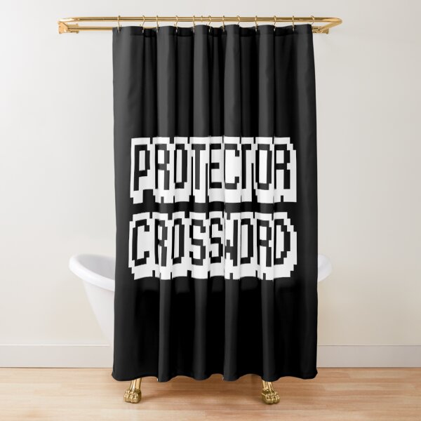 Protector Crossword Shower Curtain