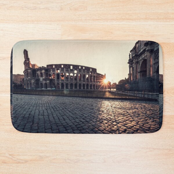 Item preview, displate posters Rome golden sunrise Colosseum coliseum mask designed and sold by Long Exposure.