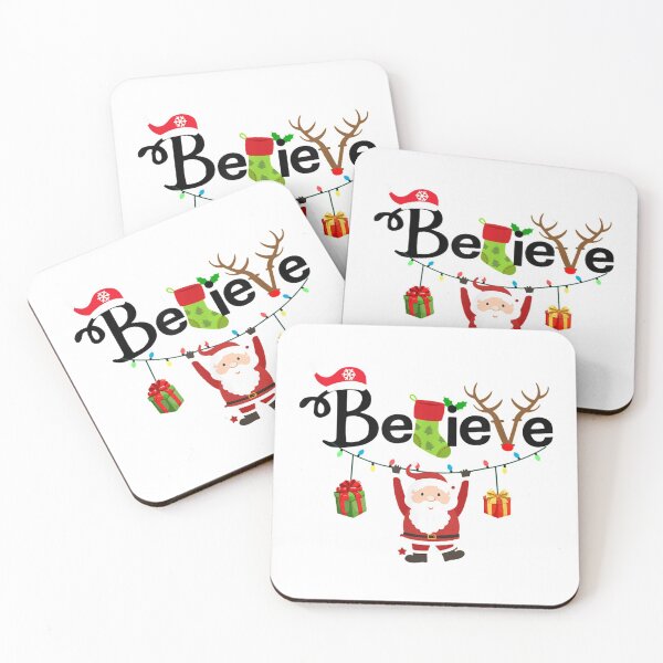 Item preview, Believe Christmas Sock Santa Hat Rudolph Mistletoe Xmas  designed and sold by trendingshop97.