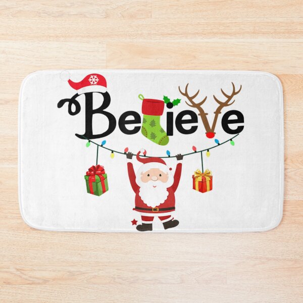 Item preview, Believe Christmas Sock Santa Hat Rudolph Mistletoe Xmas  designed and sold by trendingshop97.
