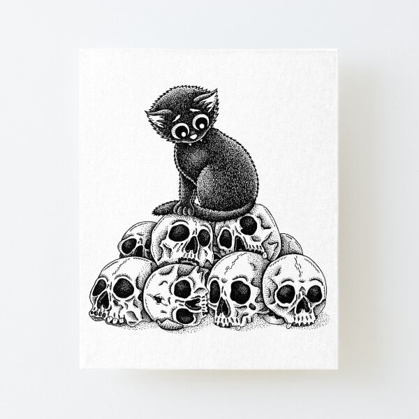 Pile Of Skulls Canvas Mounted Print