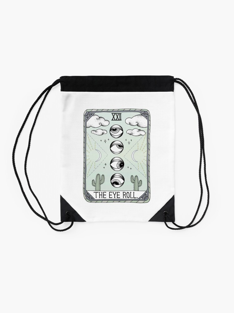 Alternate view of The Eye Roll Drawstring Bag