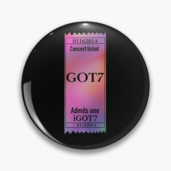 Item preview, Sticker - Got7 concert ticket kpop  designed and sold by Amy Hearts.