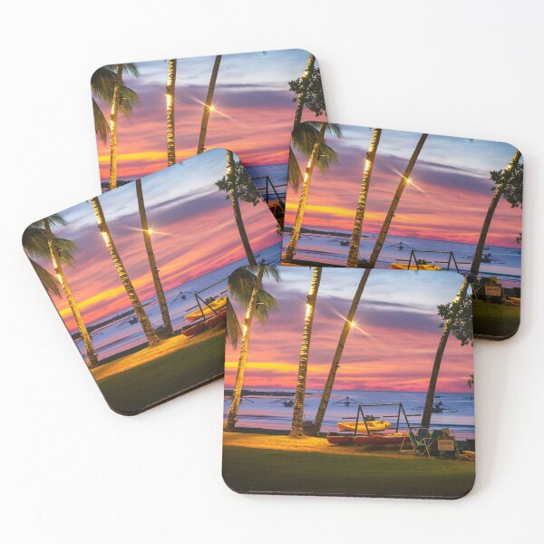 Item preview, Tropical Beach Sunset  with Plam trees designed and sold by ea-photos.