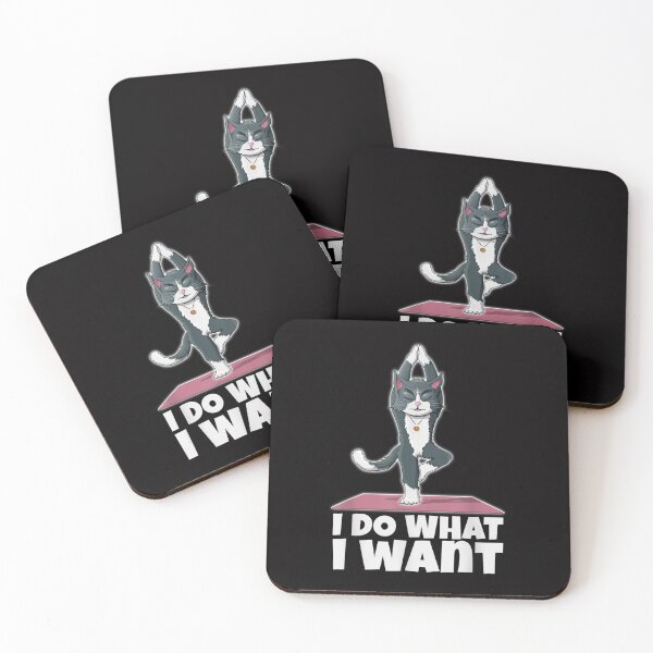 Item preview, Cat does Yoga Asanas_ I do what I want designed and sold by ClarkeLilly.