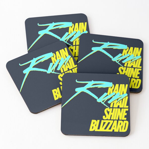 Item preview, Rain Hail Shine Blizzard Run Yellow Blaze Bright Blue | Runners World designed and sold by Desznr.