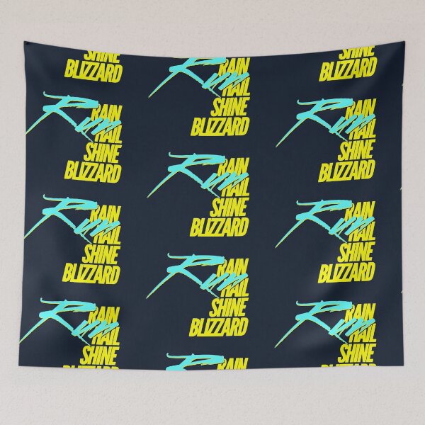 Item preview, Rain Hail Shine Blizzard Run Yellow Blaze Bright Blue | Runners World designed and sold by Desznr.