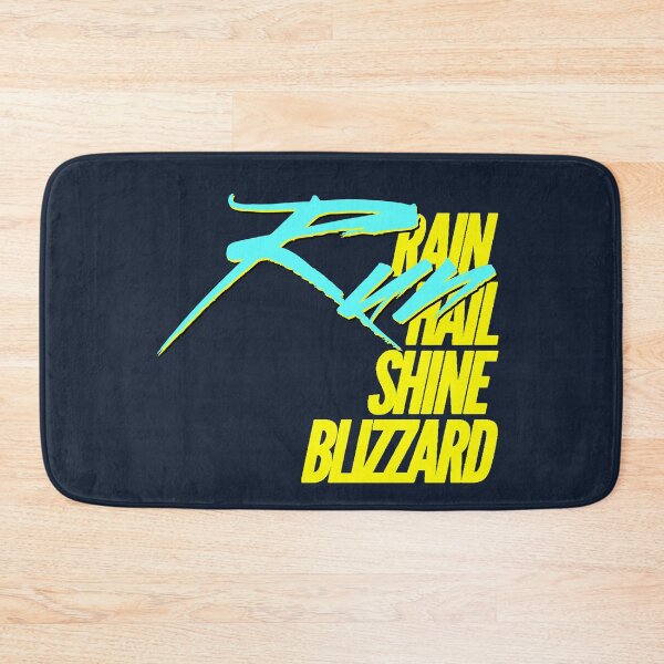 Item preview, Rain Hail Shine Blizzard Run Yellow Blaze Bright Blue | Runners World designed and sold by Desznr.