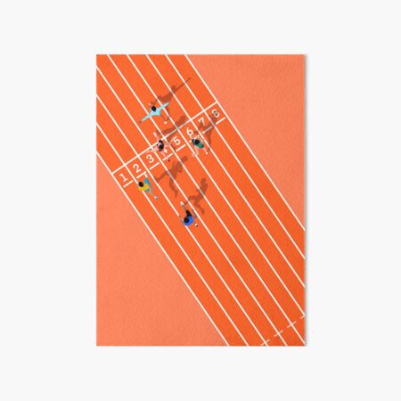 Athletics Art Board Print