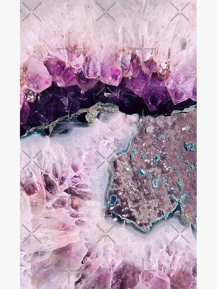 Purple Crystal Art Print